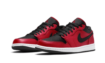 Air Jordan 1 Low Reverse Bred Pebbled Swoosh