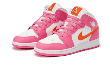 Air Jordan 1 Mid Pinksicle Safety Orange