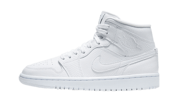 Air Jordan 1 Mid White Snakeskin